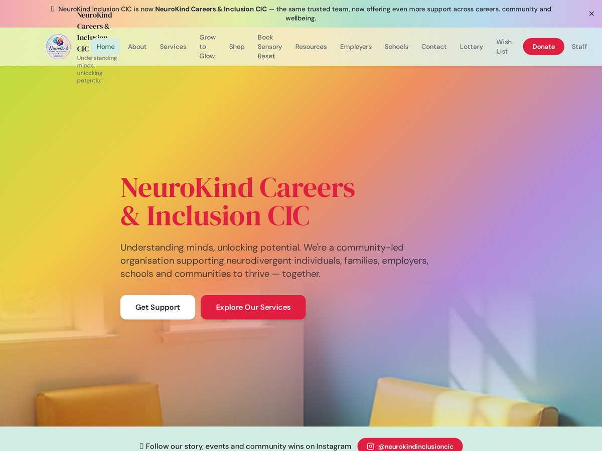 NeuroKind Careers website design
